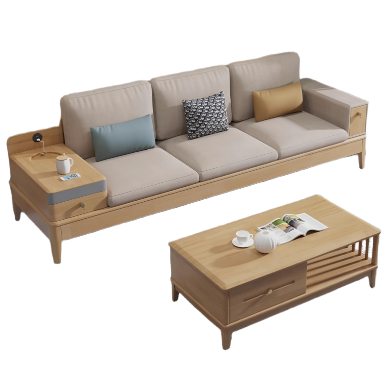 悦兴诚沙发三人+长几张