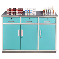 戴劲不锈钢脚面处置台配药桌调剂台办公桌医务室配药柜1.2米处置台