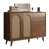 宜掌柜 木质储物柜 两门四抽 台