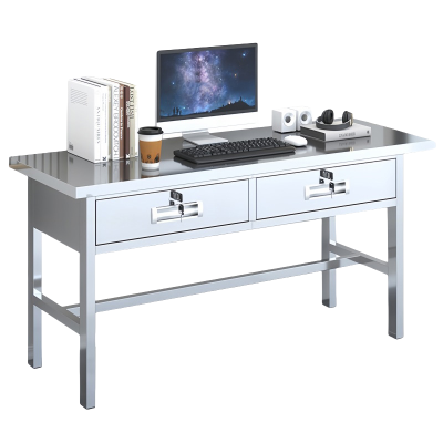 珂洋 不锈钢电脑桌 二斗1.4米 张