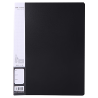 晨光文件夹1个*4新锐派资料册文件活页收纳册黑色ADM95095A