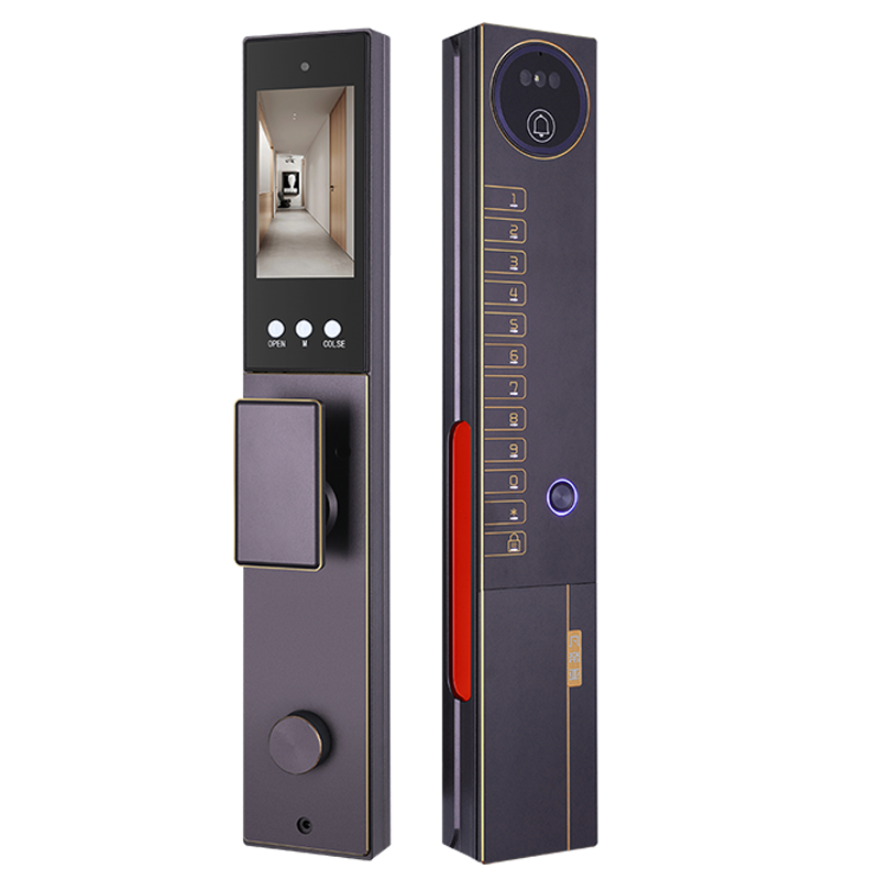 凡帝亚智能锁智能门锁FDY-C40人脸识别远程解锁,视频对讲、电子猫眼、移动侦测、抓拍照片、全自动开锁和上锁