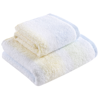 梦洁家纺 幻彩流年系列纯棉毛巾礼盒 一方一面(蓝) 34*70cm 34*34cm