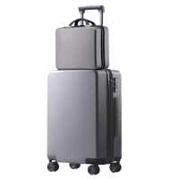 麒霁子母套装旅行箱 灰色24英寸拉链款9201TD