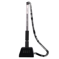 晨光台笔1支*8自带弹簧底部可粘0.5mm台笔黑色AGPA5201A