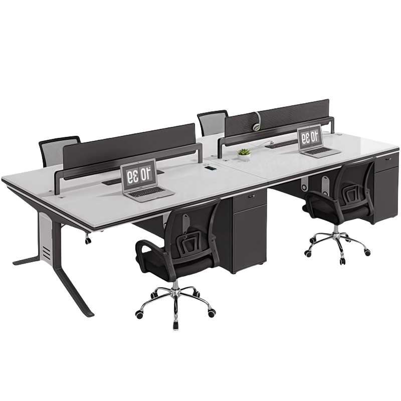 豫龙都 屏风工位 四人+椅套