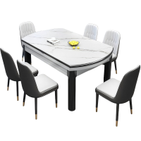 豫龙都餐 桌 一桌六椅套