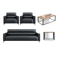 悦兴诚沙发单位+单位+三人位+长短茶几套