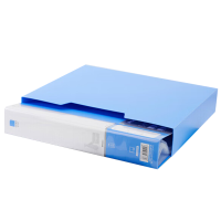 晨光文件夹80页*1个平整新锐派资料册蓝色ADM95099B