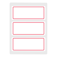 晨光标签10张*14包单格大号红框白底自粘性标签YT-03