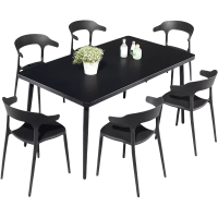 豫龙都 餐桌椅 六椅套