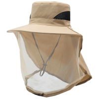 阿祺果 遮阳帽 带面纱 顶