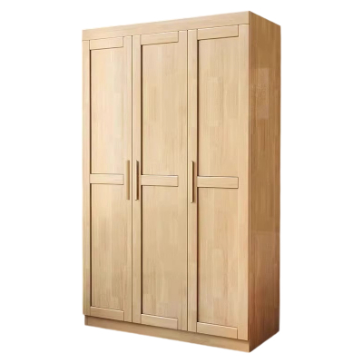 铭羽洋实木衣柜三门台