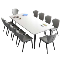 铭思达洽谈桌一桌十椅2.4*1.2米套