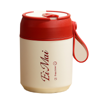 苏宁不锈钢早餐杯带盖勺牛奶杯酸奶杯便携米粥杯豆浆杯子7017