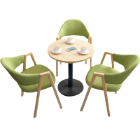 豫龙都休闲桌椅一桌三椅套