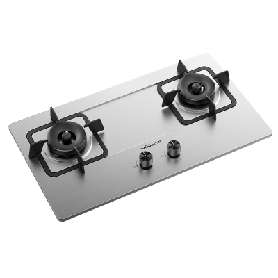 万和4.8kW大火力 家用台式嵌入式燃气灶具 双眼灶 不锈钢 JZY-B9B50(液化气)