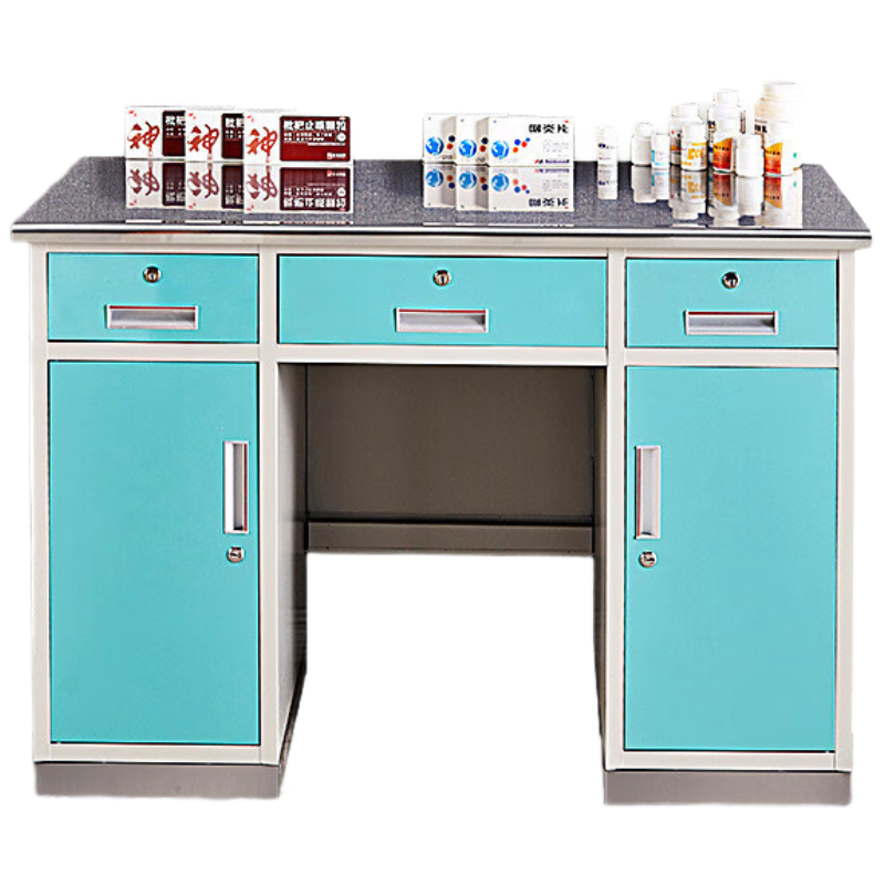 锦北不锈钢脚面处置台配药桌调剂台办公桌医务室配药柜 1.2米诊断桌