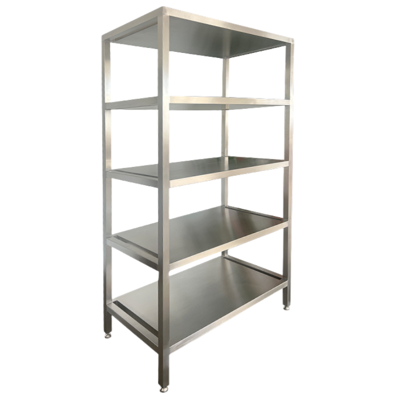 指臣五层不锈钢货架150*50*200cm(300kg)组