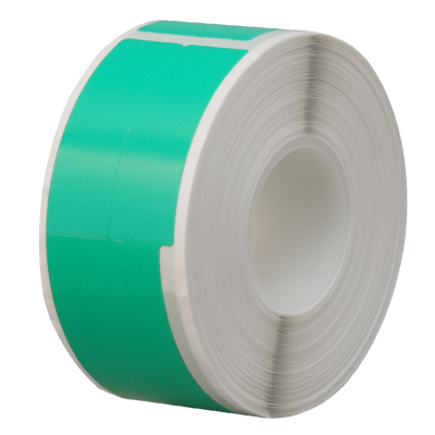 章楷线缆标签纸 刀型网线电线贴纸32*64+35 绿 卷