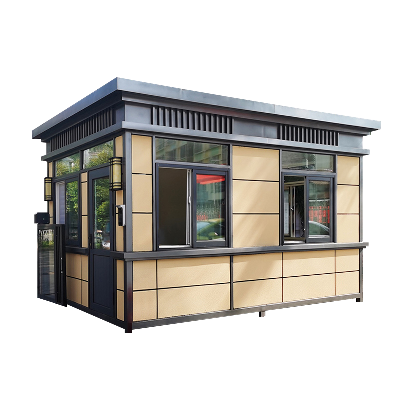 盛辉嘉业 岗亭保安亭户外真石漆岗亭可移动小区门卫室安保亭厂家定制