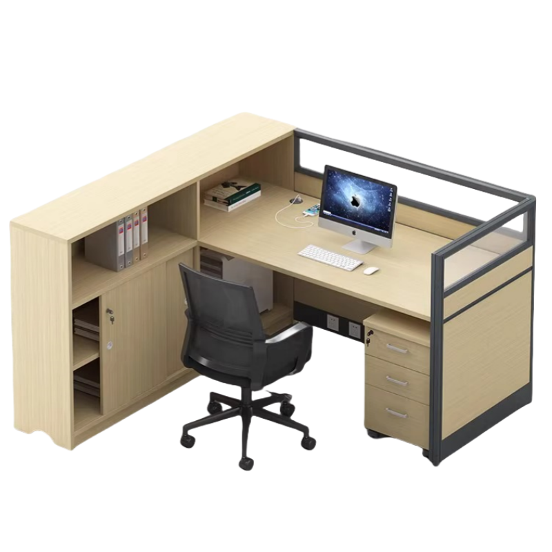 河洛伟业屏风工位 含柜椅 套