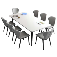 铭思达洽谈桌一桌八椅2.0*1.0米套