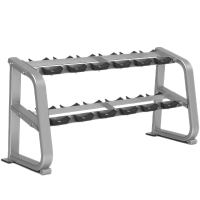 韦步F-1043商用双层六副哑铃放置架 健身房6付哑铃架