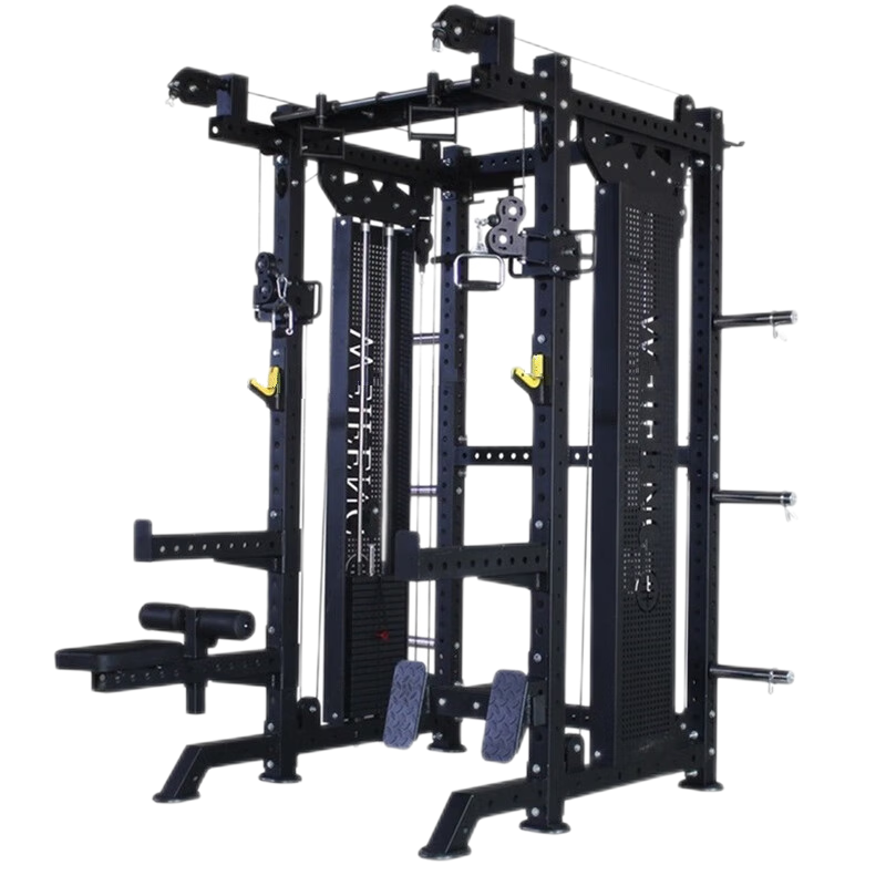 康力强KLQ-7000史密斯机小飞鸟龙门架综合力量训练器械杠铃深蹲卧推架单机+100KG铃片+训练凳+2.2米杆