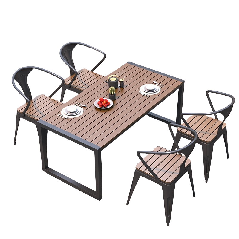 蕃蒂户外桌椅4椅1桌套