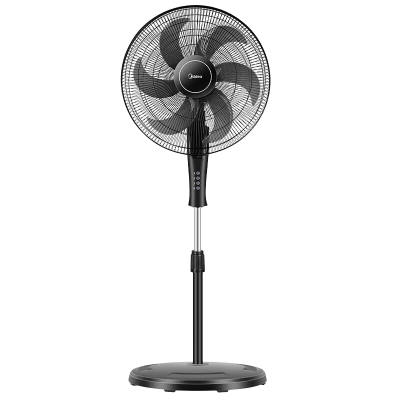 美的(Midea)电风扇落地扇家用大风力工业强力遥控立式办公室 18寸 机械六叶 无定时FS45-22N