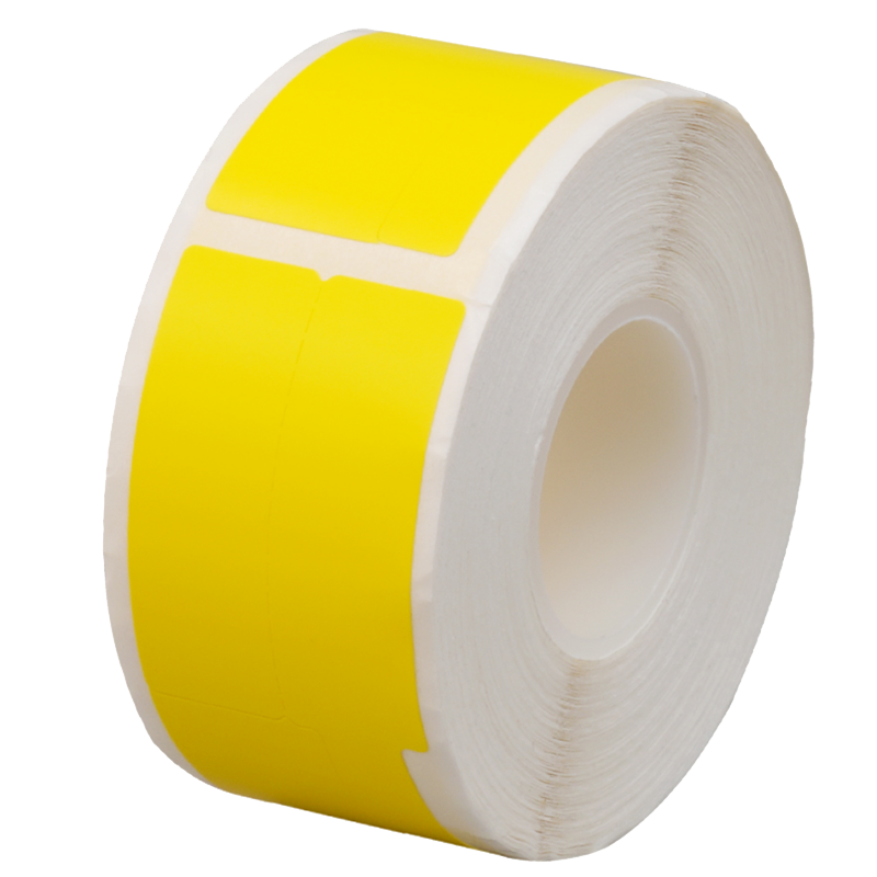 章楷线缆标签纸 刀型 P型 网线电线贴纸30*45+50 黄 卷