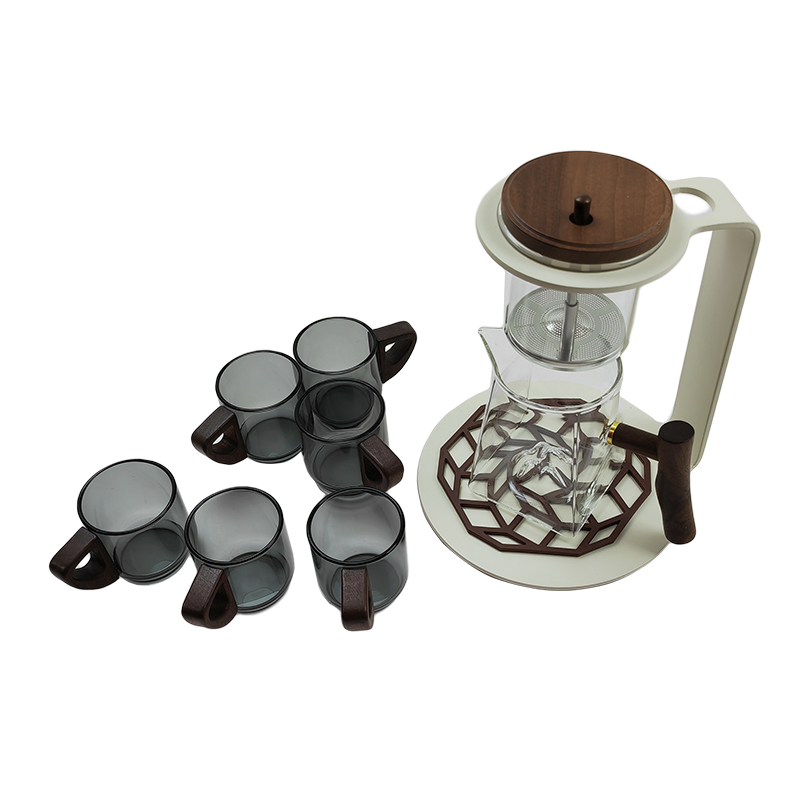 和居态 玻璃茶壶茶杯茶具套装 TX-286 套