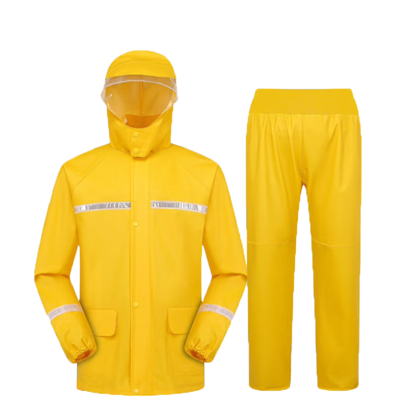 金荷雨衣雨裤分体全身防水套装 黄色 XXXXL码
