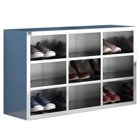 班龙不锈钢鞋柜单面9格个