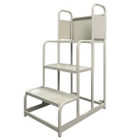 易企采 四步高100CM登高梯 仓库理货货架梯子可移动平台登高梯