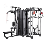 康力强KLQ-3000四人站综合训练器史密斯机多功能组合力量小飞鸟龙门架
