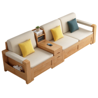 铭思达实木沙发三人张