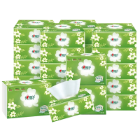 [AH]心相印抽纸四叶草系列3层100抽*24包餐巾纸面巾纸擦手卫生纸柔韧亲肤家用纸巾24包整箱