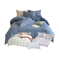 伊伊爱 YJD25269 员工宿舍全棉高密经典歌运系列六件套 宾利蓝/150*200cm