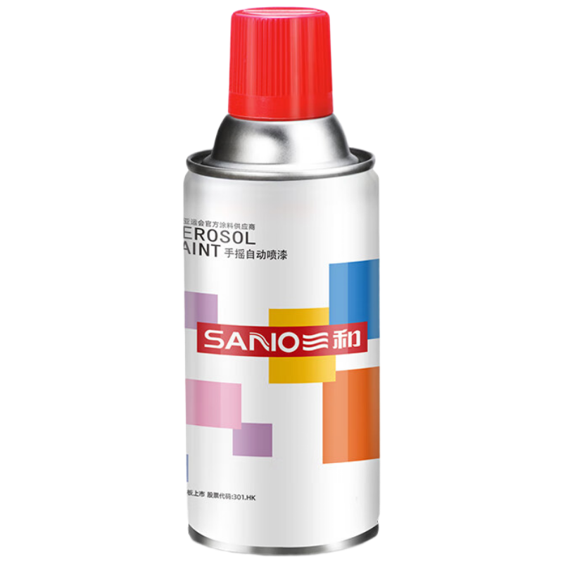 三和 自动手喷漆 红色 350ml 12瓶/箱 单位:1箱