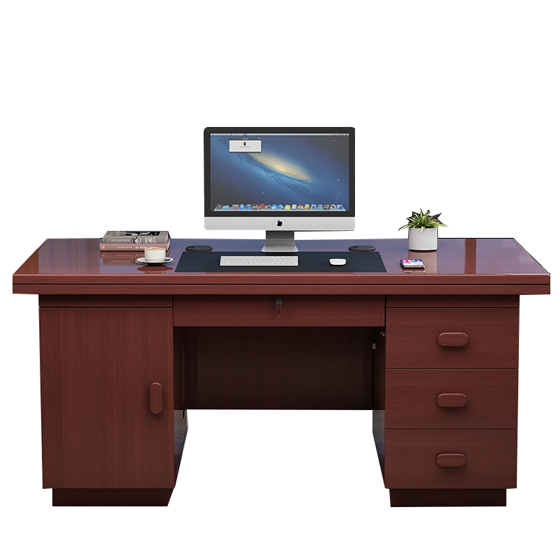 顺富美SCZ901C140简约1.4米六角桌餐桌棋牌桌单桌不含椅带抽屉