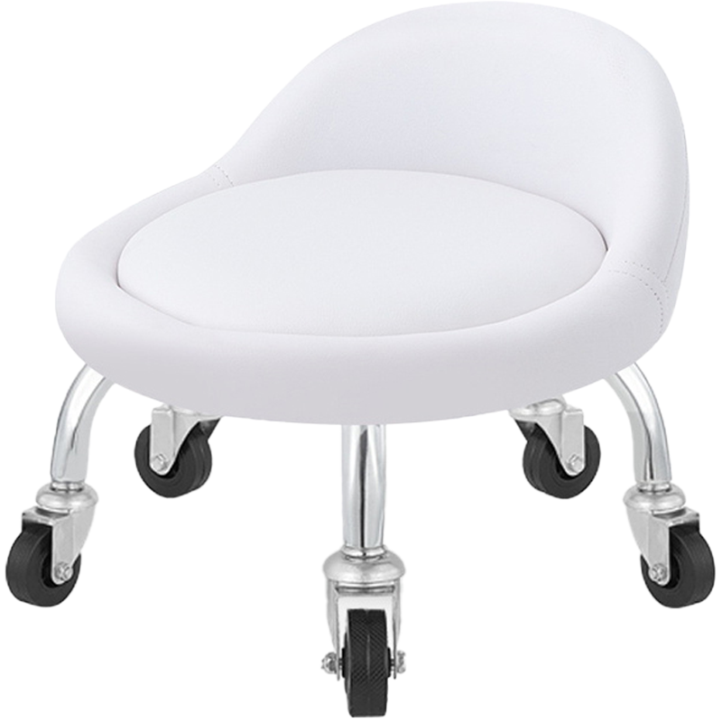 班龙带轮小凳子19*42cm白色个