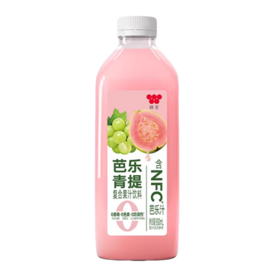 味全每日C果汁900ml*4大瓶饮料芭乐青提冷藏聚餐饮品整箱