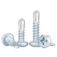 vzi 十字槽盘头自攻螺钉钻尾螺丝钉 ST4.2×13(500个) 包