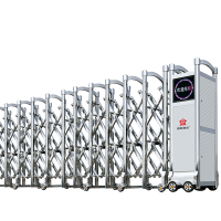 盛辉嘉业不锈钢电动伸缩门自动铝合金工厂学校单位推拉平移大门每米