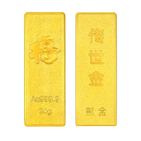 新金珠宝 Au999.9投资金条 20克工艺黄金足金999金条金砖 珍藏送礼佳品