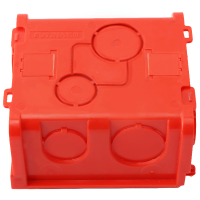 福田 86型暗装底盒 墙开暗盒墙壁面板86型通用暗盒接线盒 A1-红色 单位:个