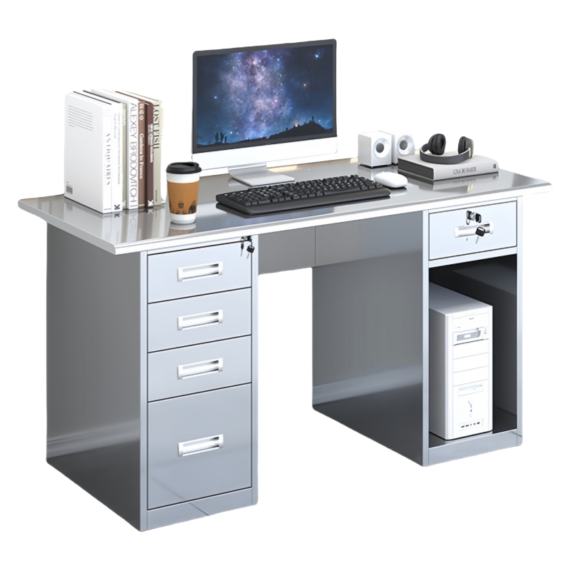 珂洋 不锈钢办公桌 五斗一空1.2米 张