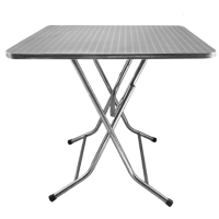 戴劲不锈钢餐桌圆台烧烤夜宵大排档餐桌农村摆地摊圆形桌1.0米方台